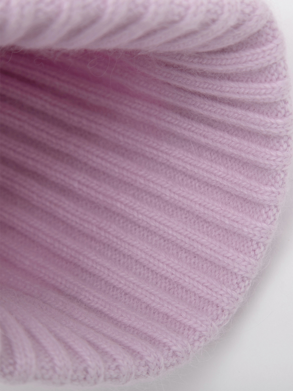 LACE LABEL ANGORA KNIT BEANIE PINK