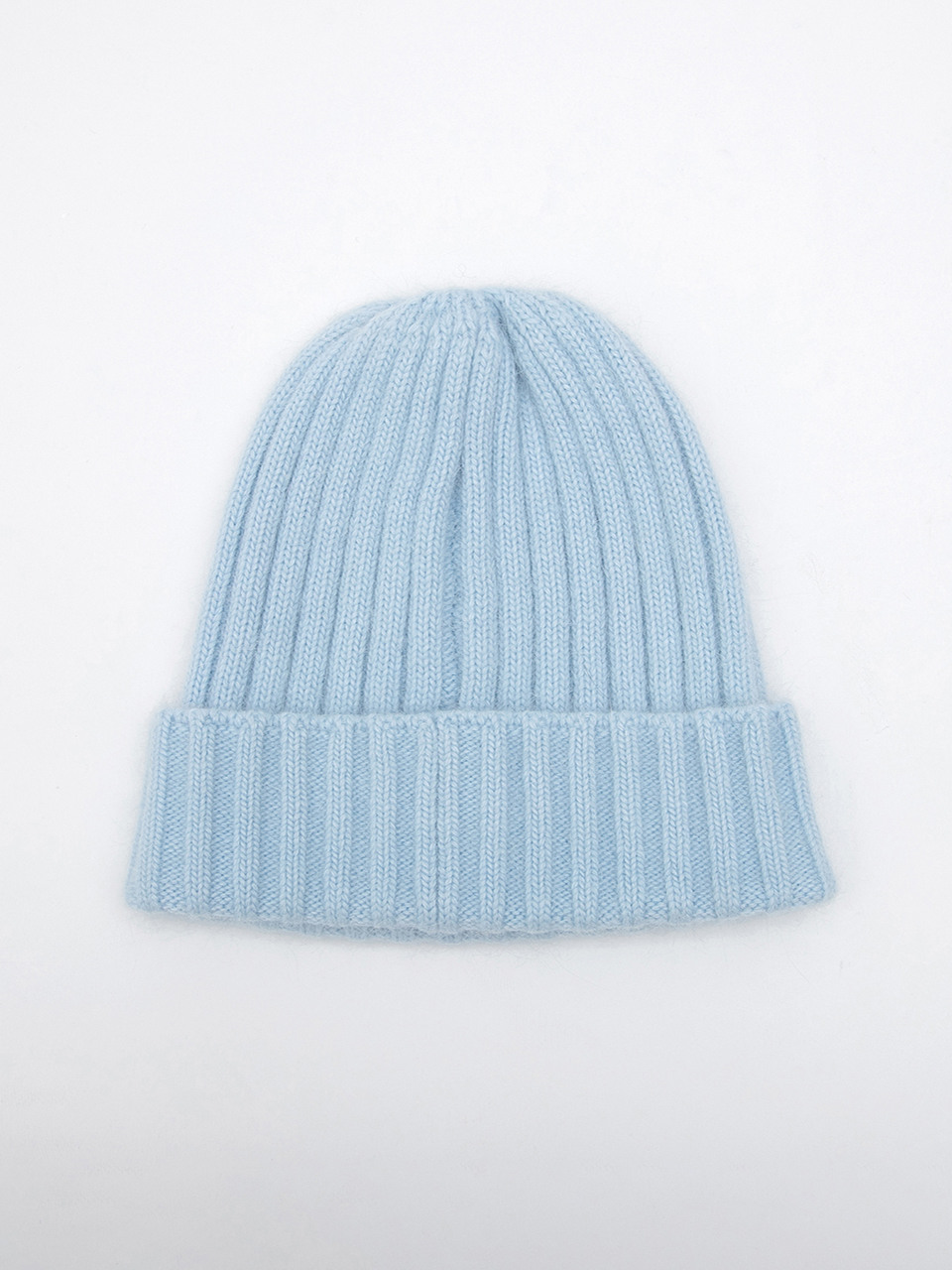 LACE LABEL ANGORA KNIT BEANIE SKY