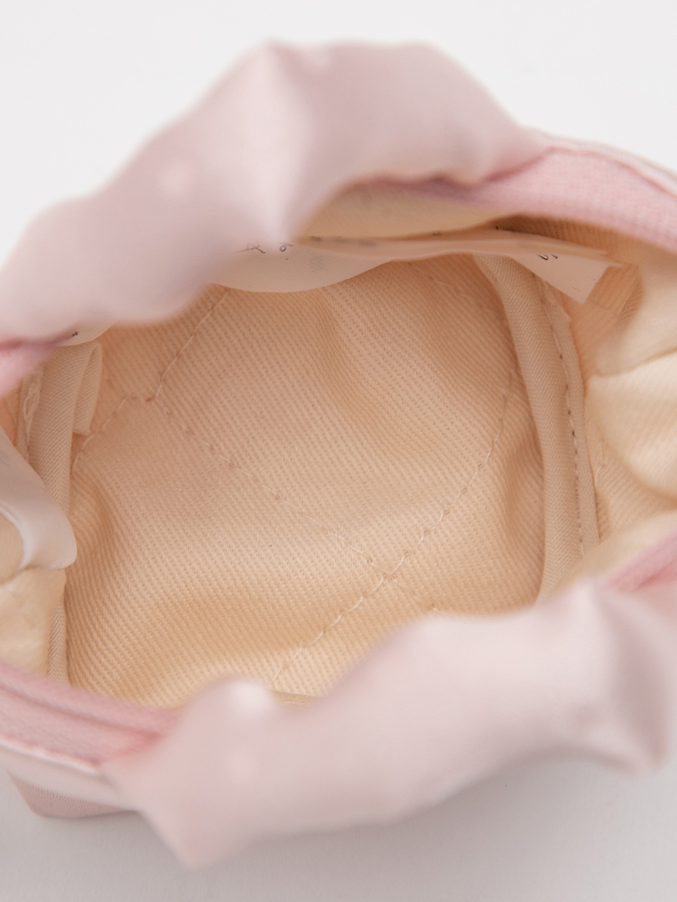 DOT SATIN MINI POUCH KEYRING PINK