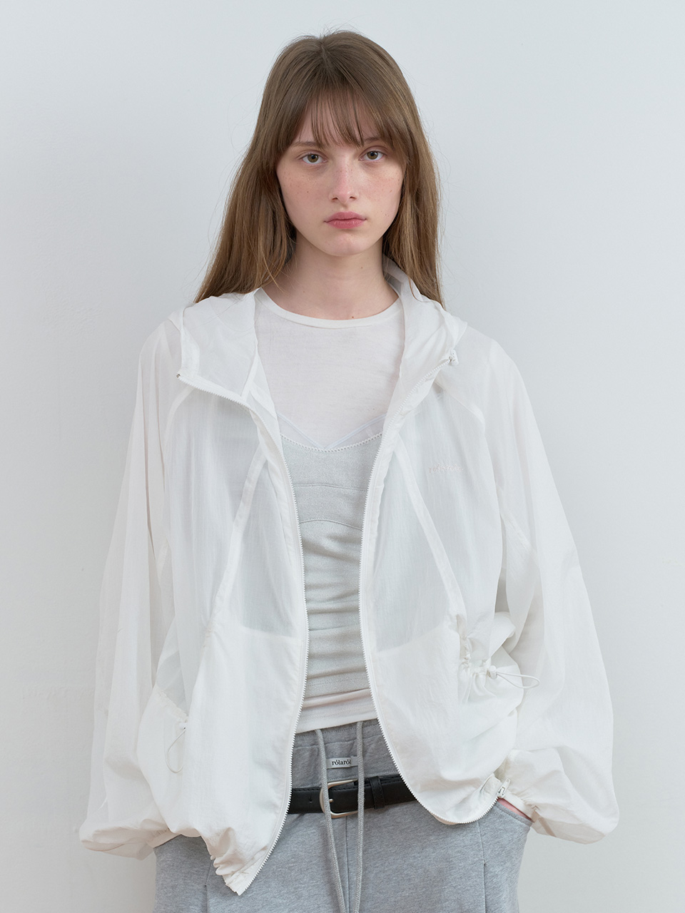 HOODED WIND JACKET WHITE