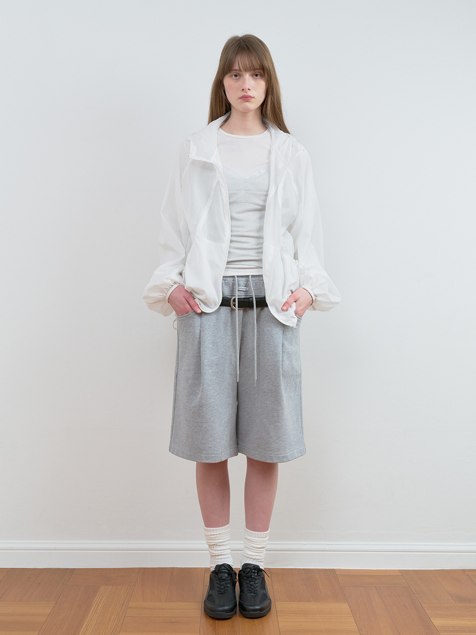 HOODED WIND JACKET WHITE