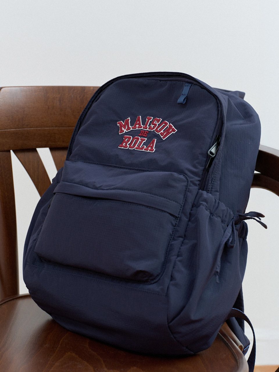 MAISON DE ROLA CAMPUS LOGO BACKPACK NAVY