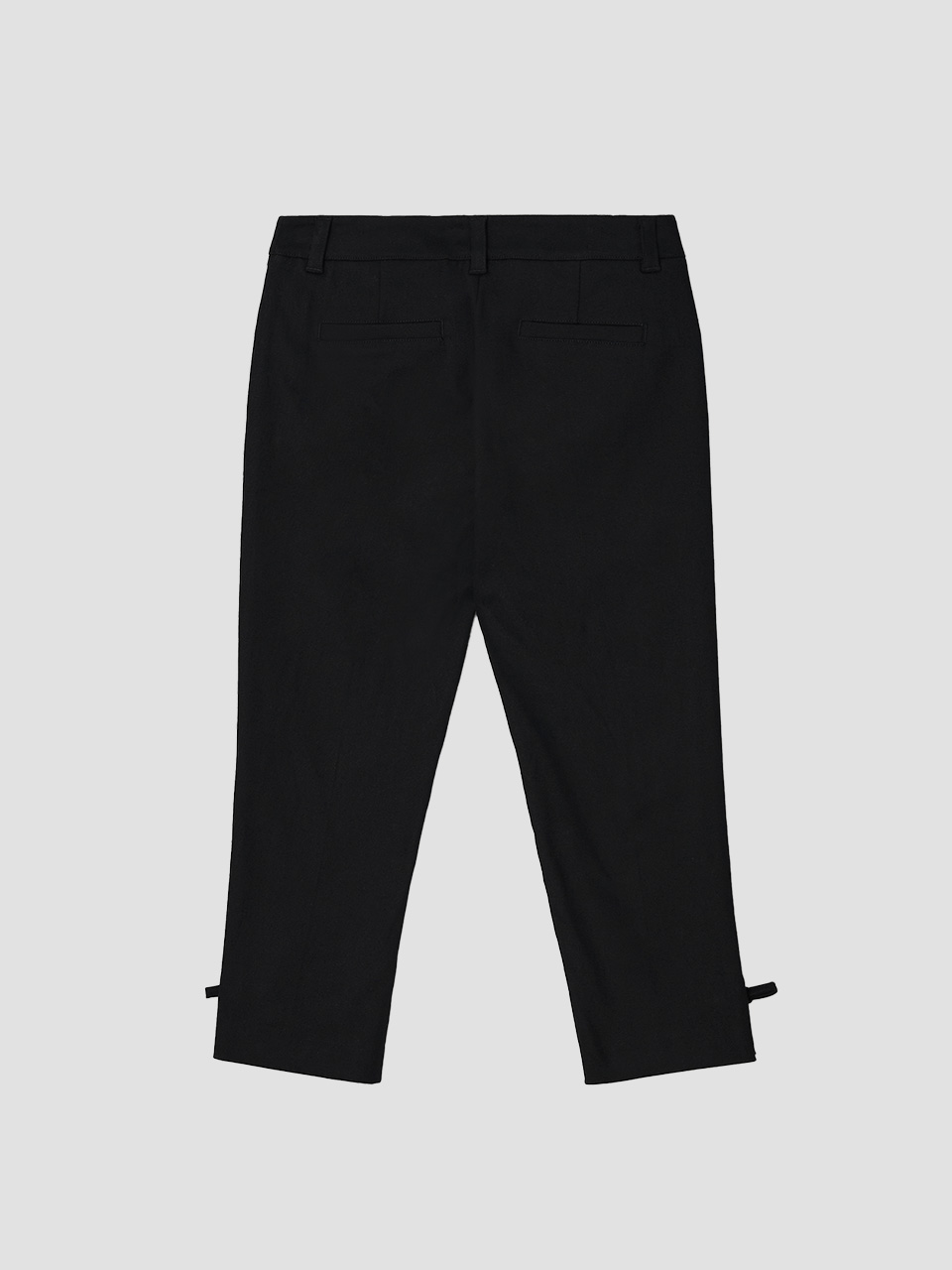 RIBBON CAPRI PANTS BLACK