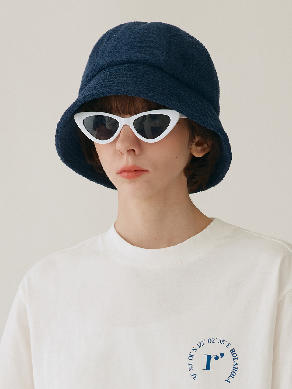 TERRY BUCKET HAT NAVY