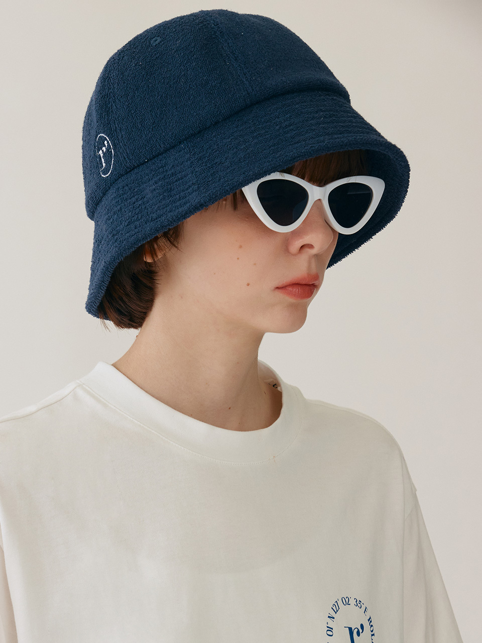 TERRY BUCKET HAT NAVY