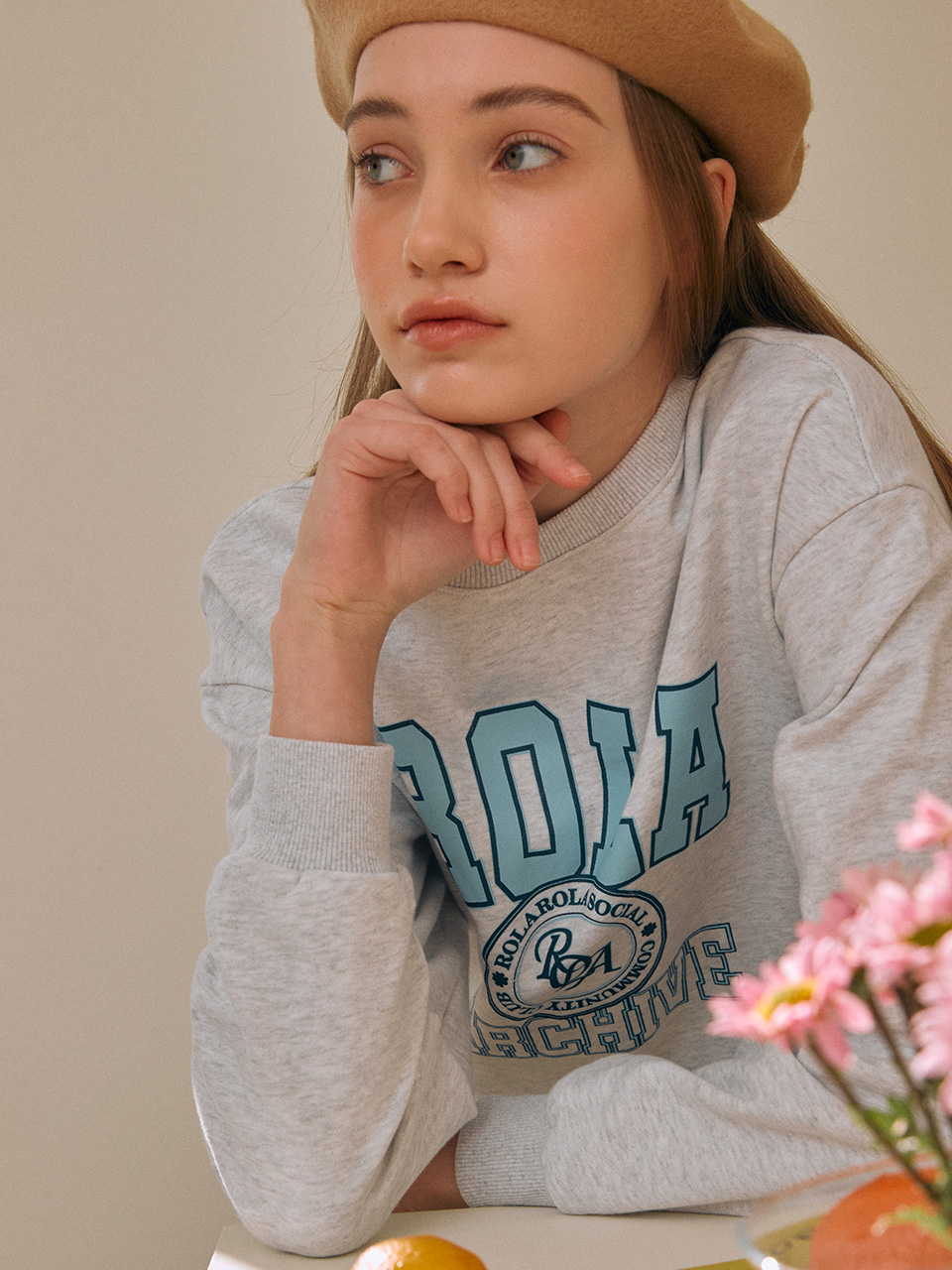 ROLA ARCHIVE SWEATSHIRT LIGHT GRAY