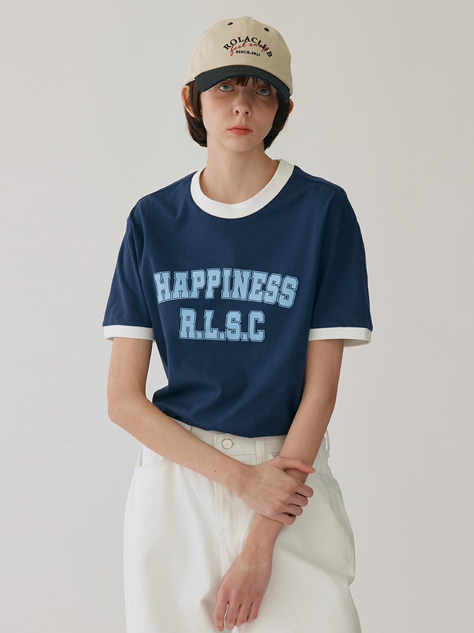 HAPPINESS T-SHIRT NAVY