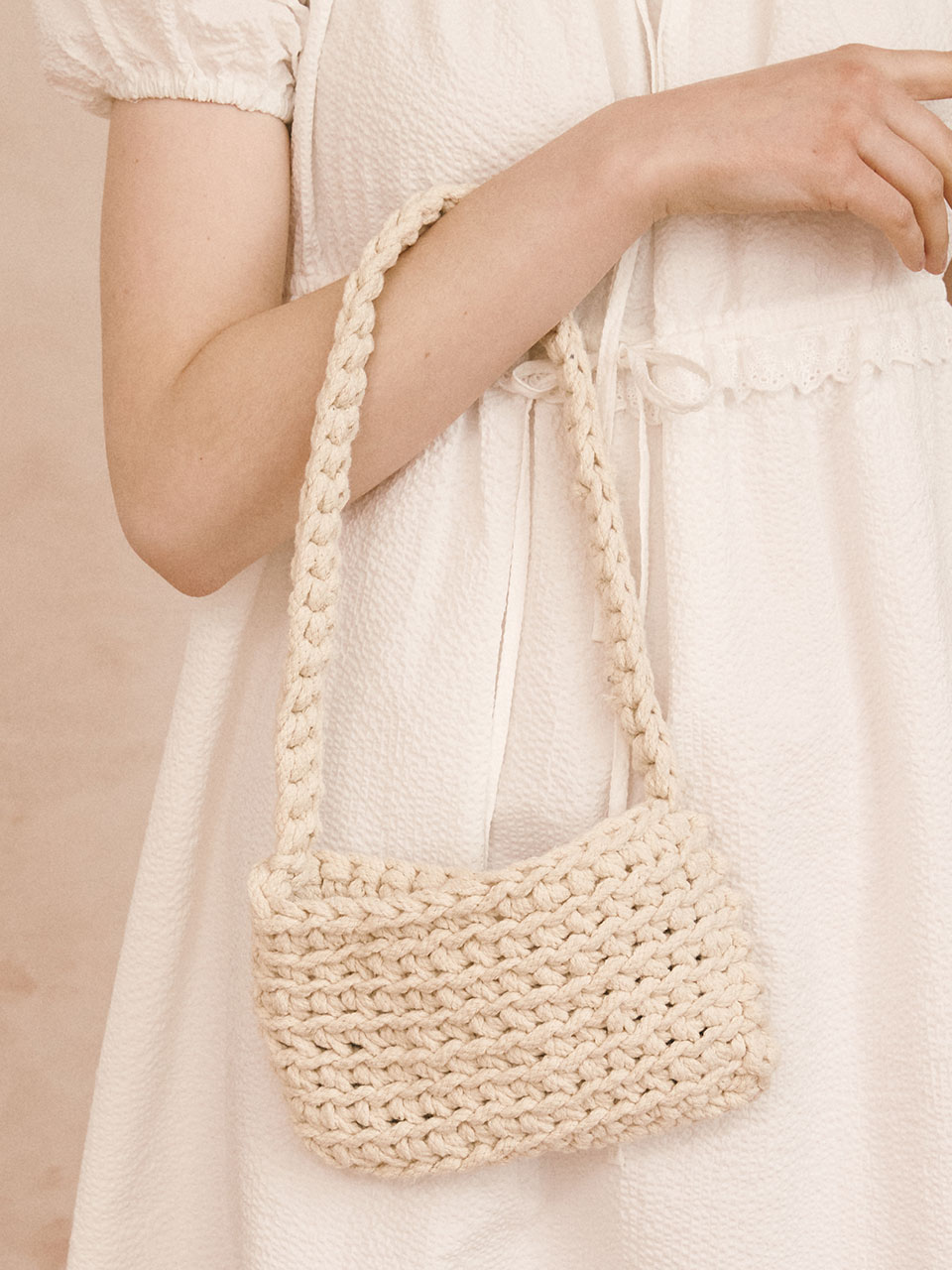 KNIT BAG BEIGE