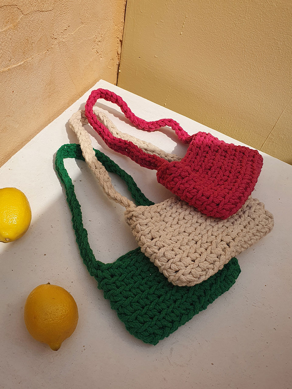 KNIT BAG BEIGE