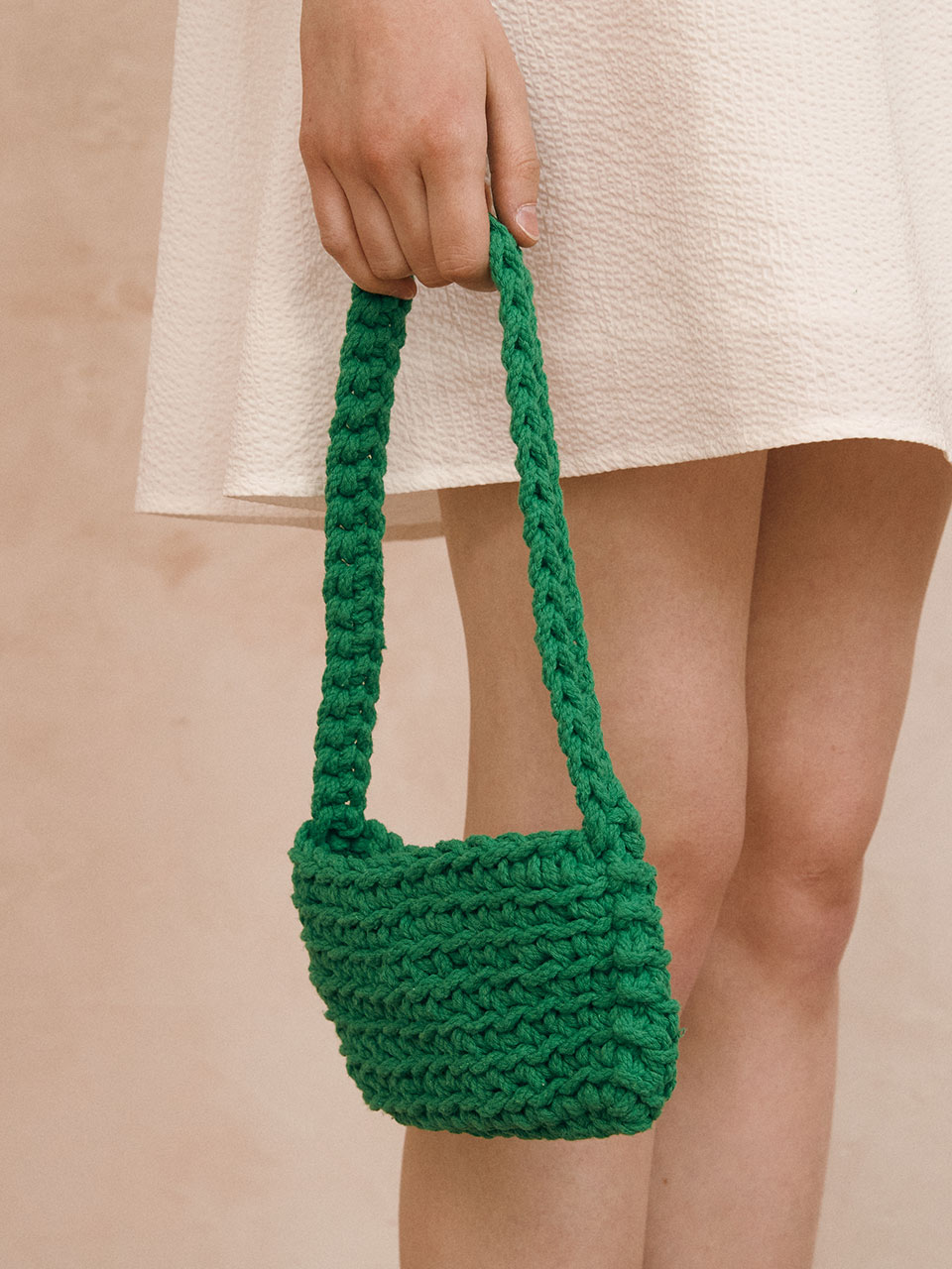 KNIT BAG GREEN