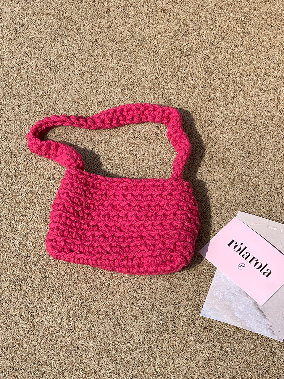 KNIT BAG PINK