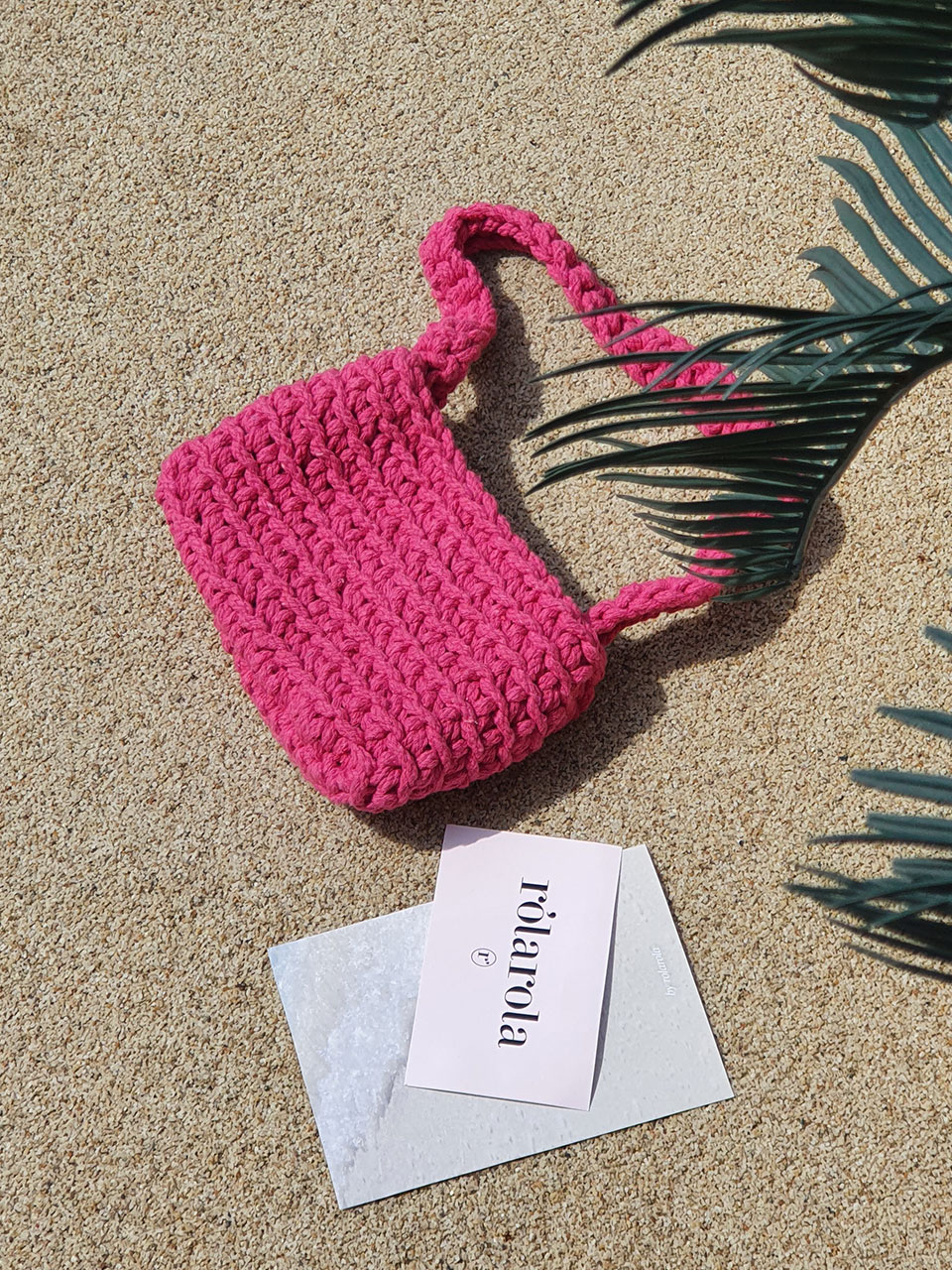 KNIT BAG PINK