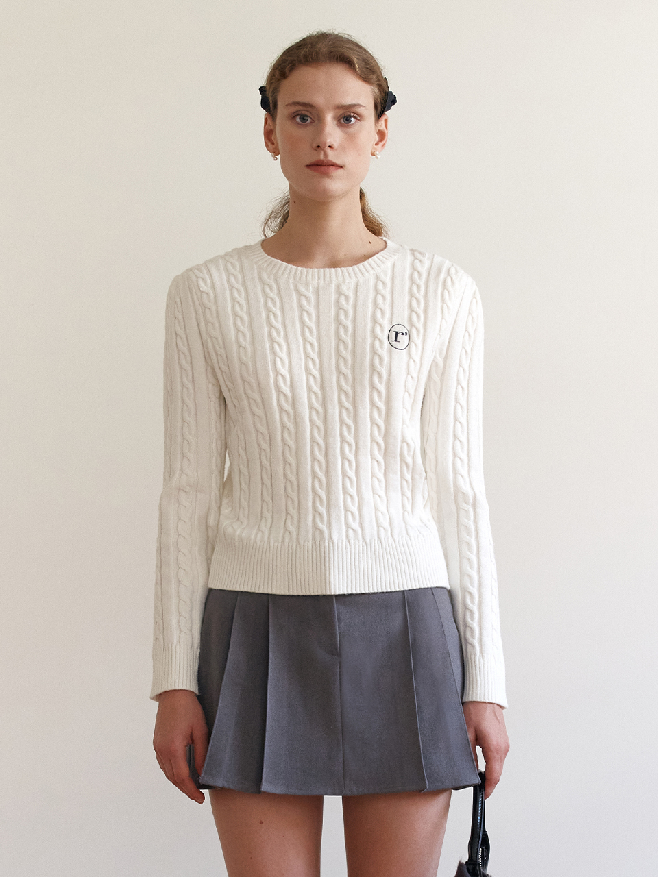 ROLA CABLE KNIT WHITE