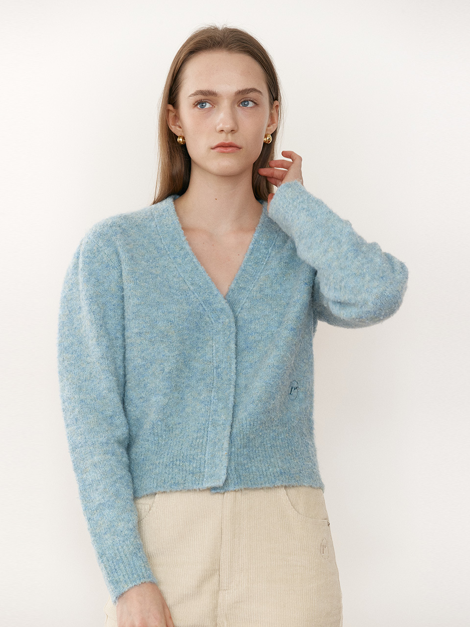 BOUCLE CARDIGAN BLUE