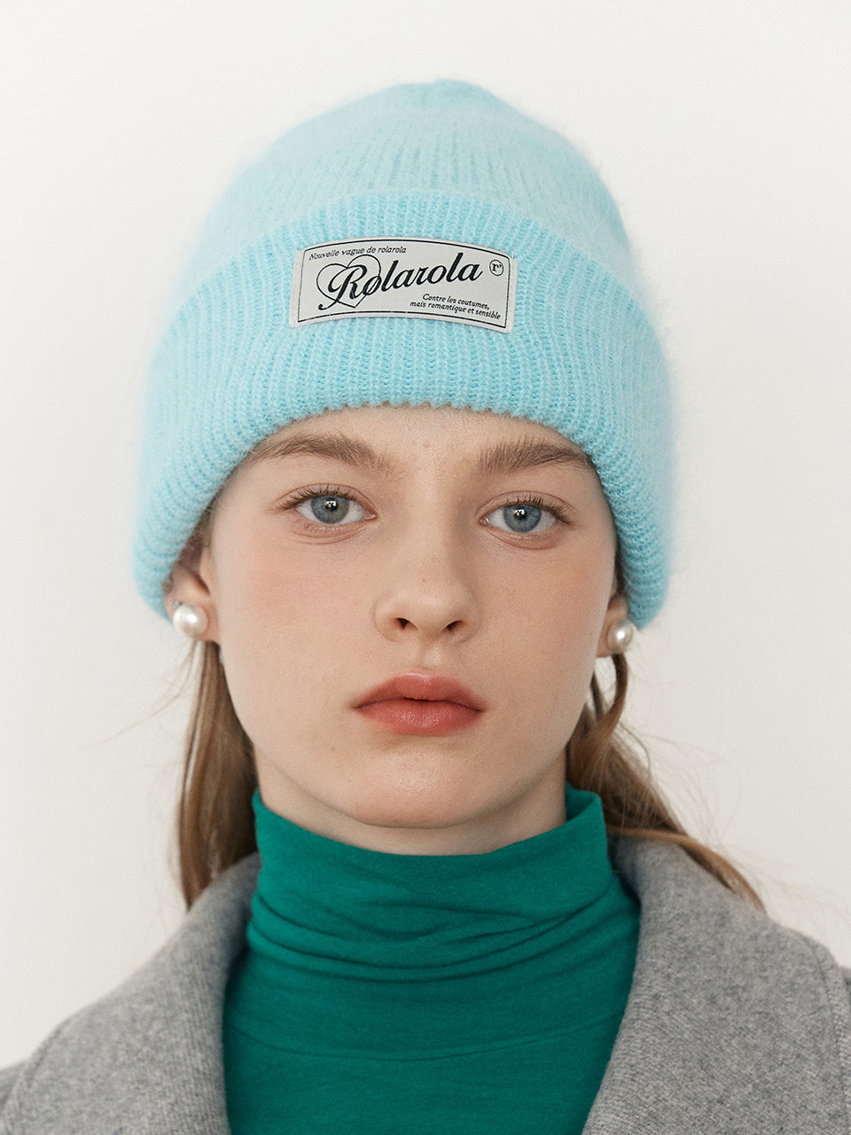 ANGORA BEANIE LIGHT BLUE