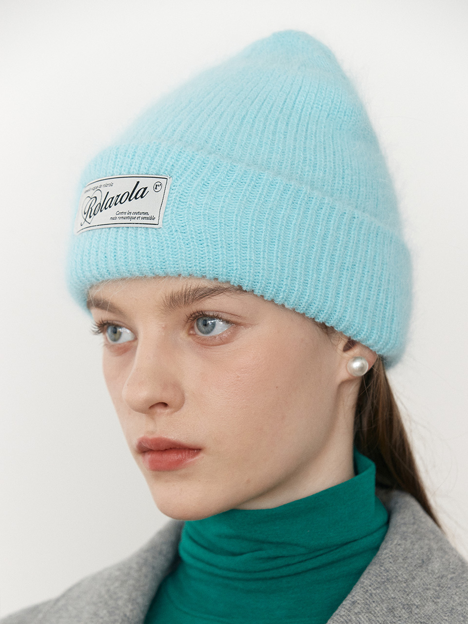 ANGORA BEANIE LIGHT BLUE