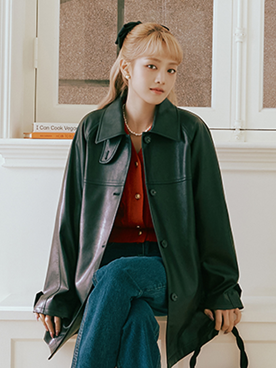 ECO LEATHER JACKET BLACK