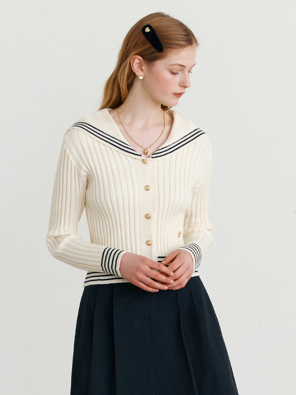 SAILOR CARDIGAN IVORY