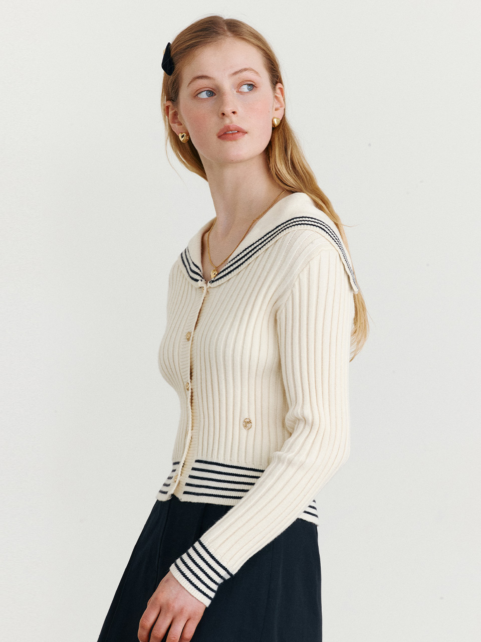 SAILOR CARDIGAN IVORY