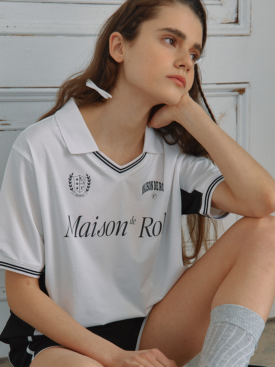 SPORTY MAISON DE ROLA T-SHIRTS WHITE