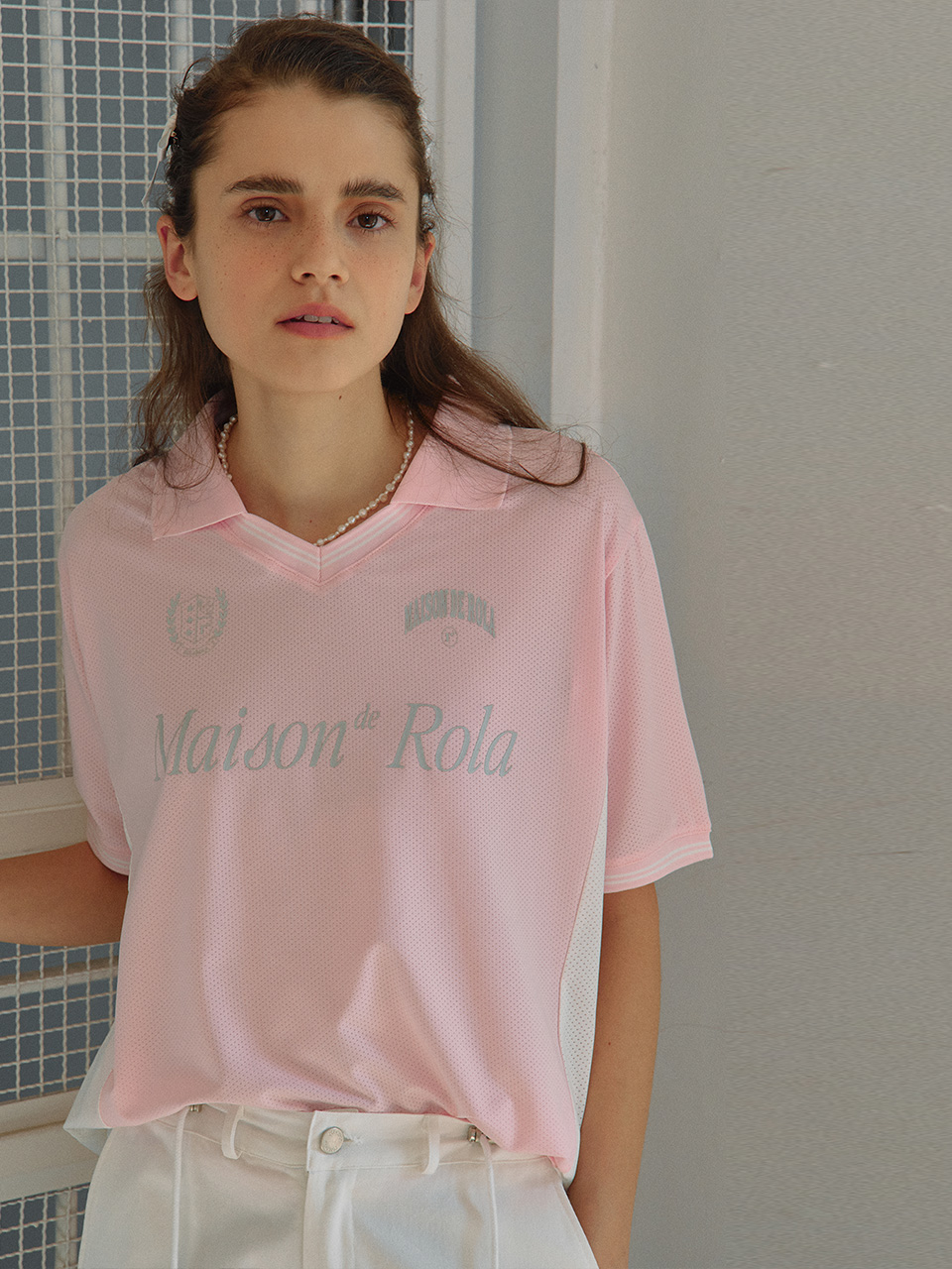 SPORTY MAISON DE ROLA T-SHIRTS PINK