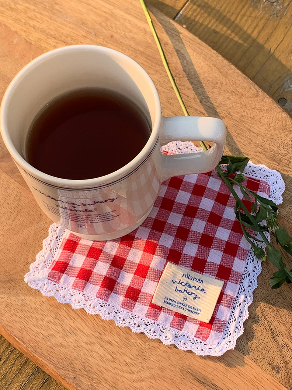 ROLAROLA X VB TEA COASTER RED