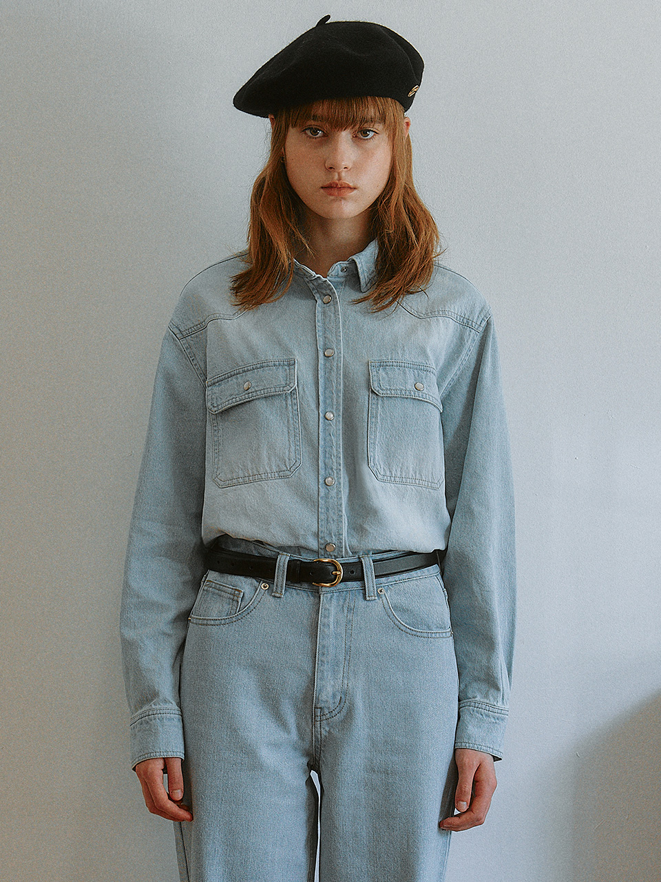 STANDARD DENIM SHIRTS LIGHT BLUE