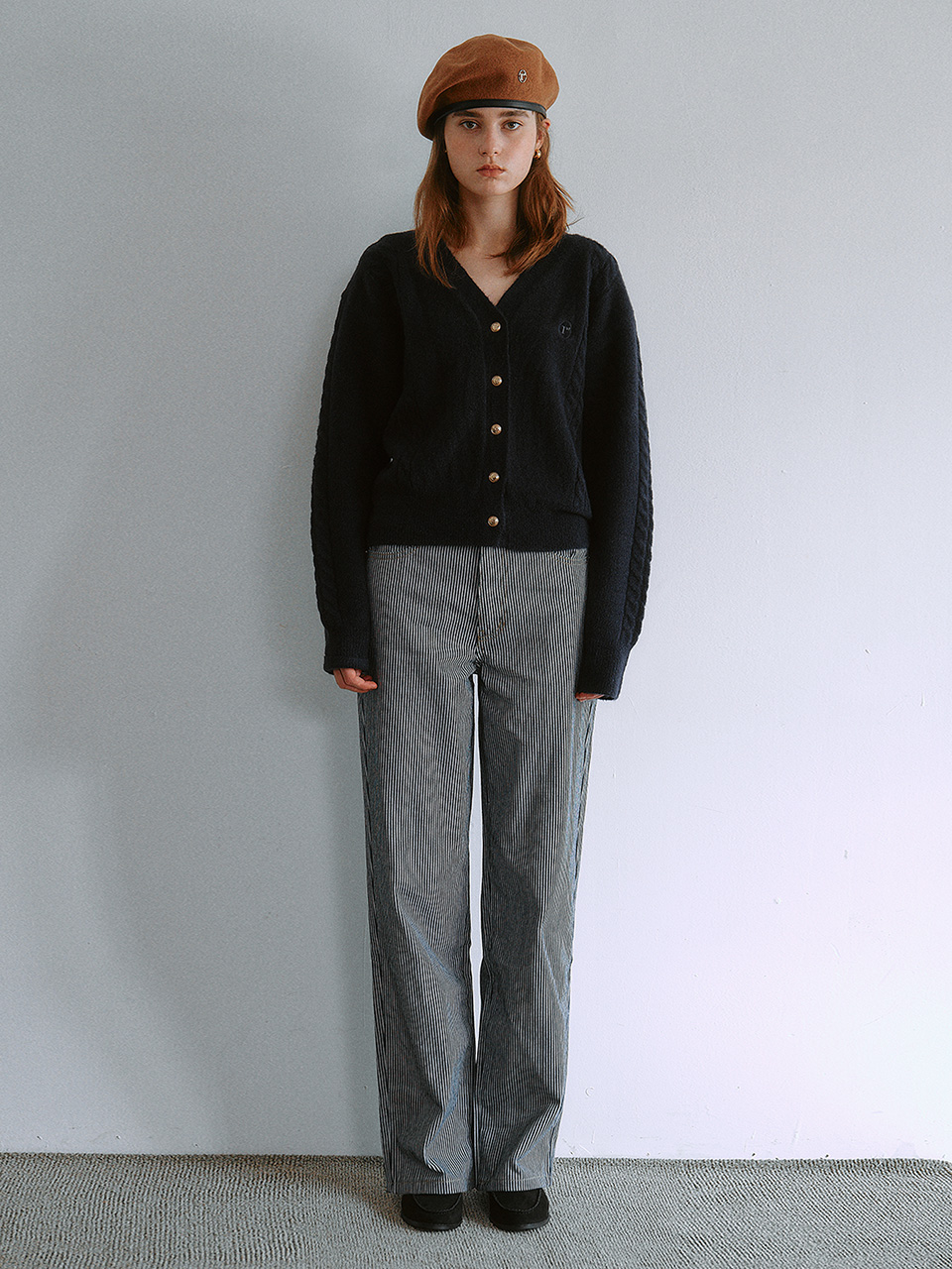 CARPENTER WIDE PANTS STRIPE