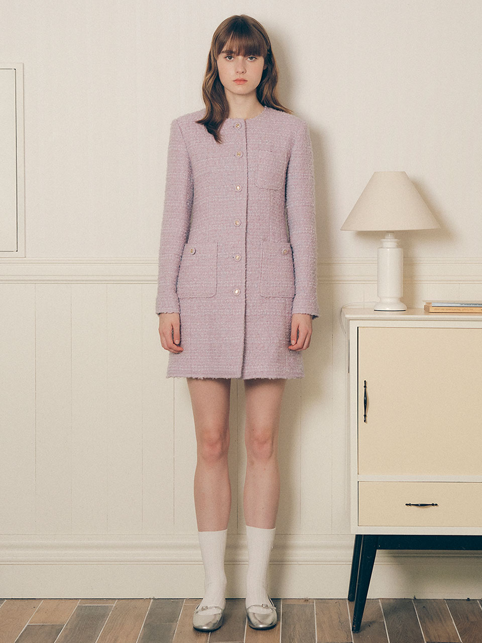 TWEED MINI ONE-PIECE LAVENDER