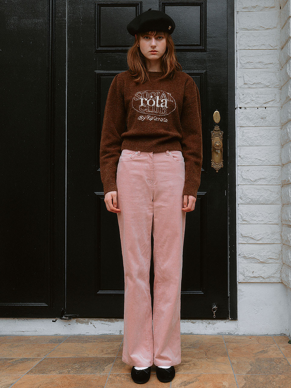 CORDUROY PANTS PINK