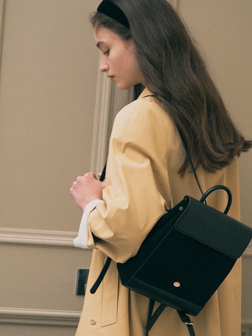 CLASSIC SUEDE BACKPACK BLACK