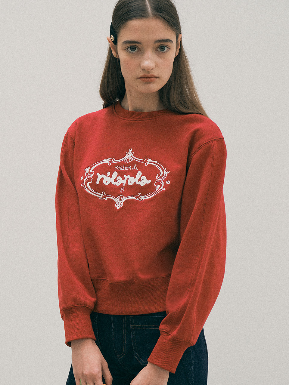 VINTAGE LOGO SWEATSHIRT RED