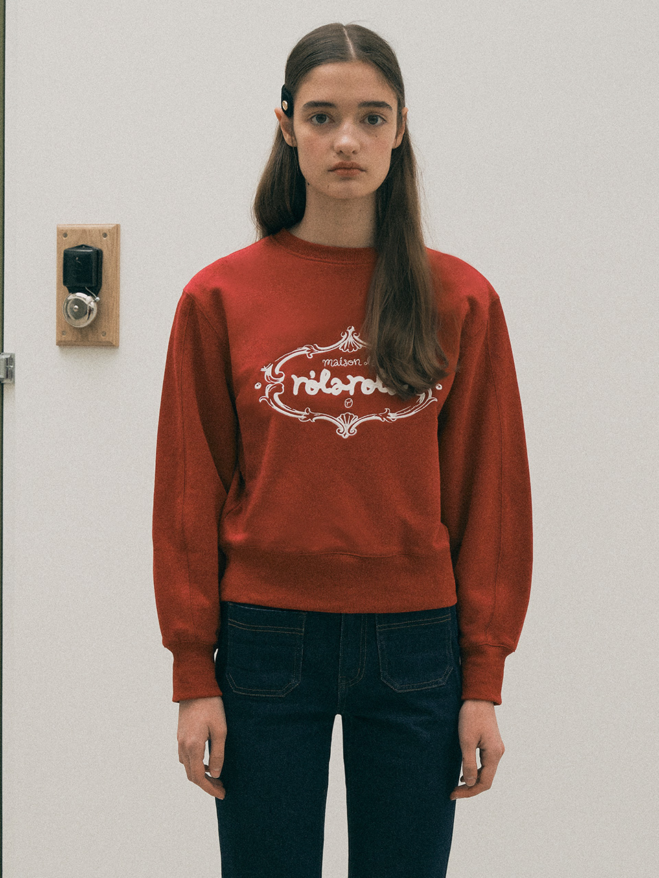 VINTAGE LOGO SWEATSHIRT RED