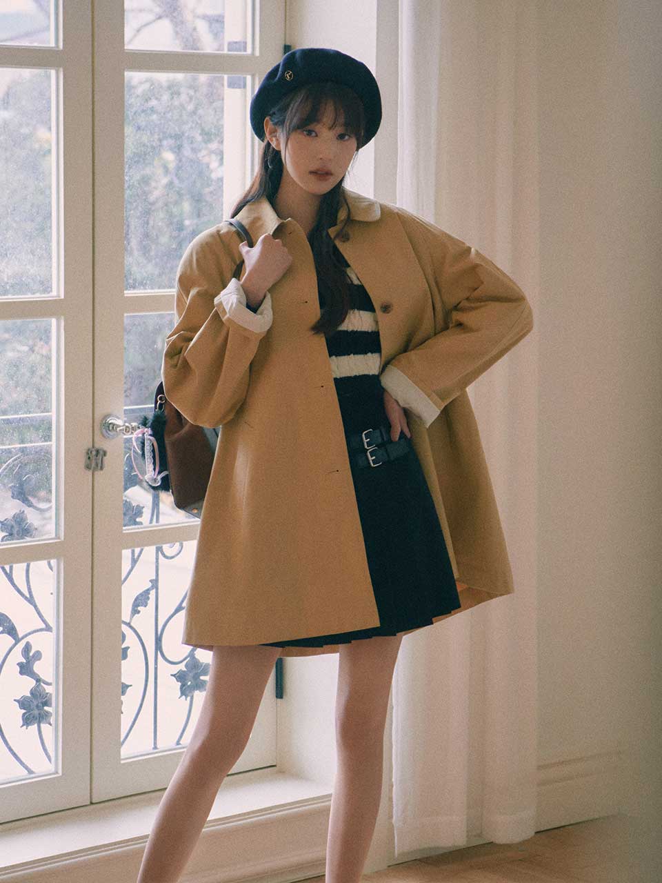 HALF TRENCH COAT BEIGE