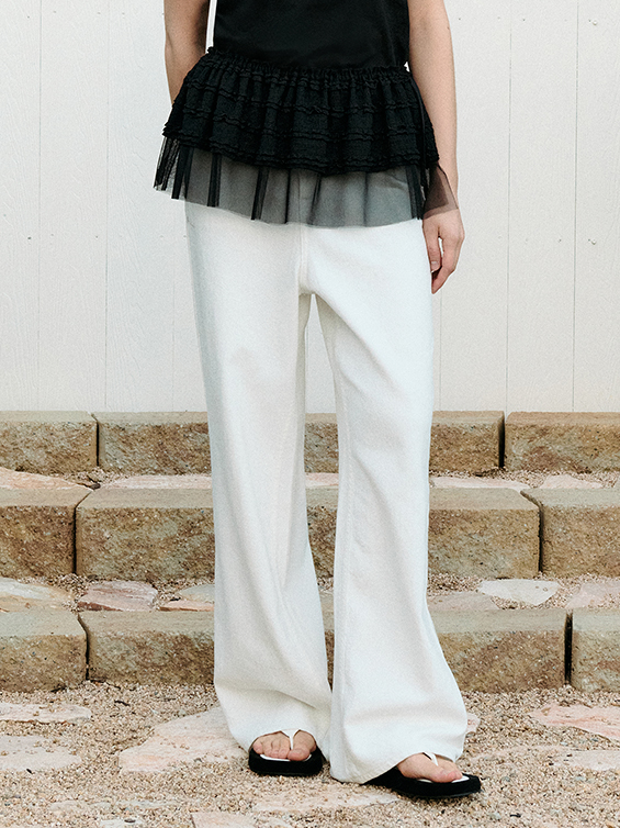 LAYERED WRAP MINI SKIRT BLACK